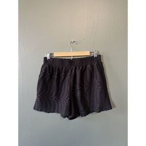 Good American Womens Black Terry Shorts Size 3 GSW0397 001